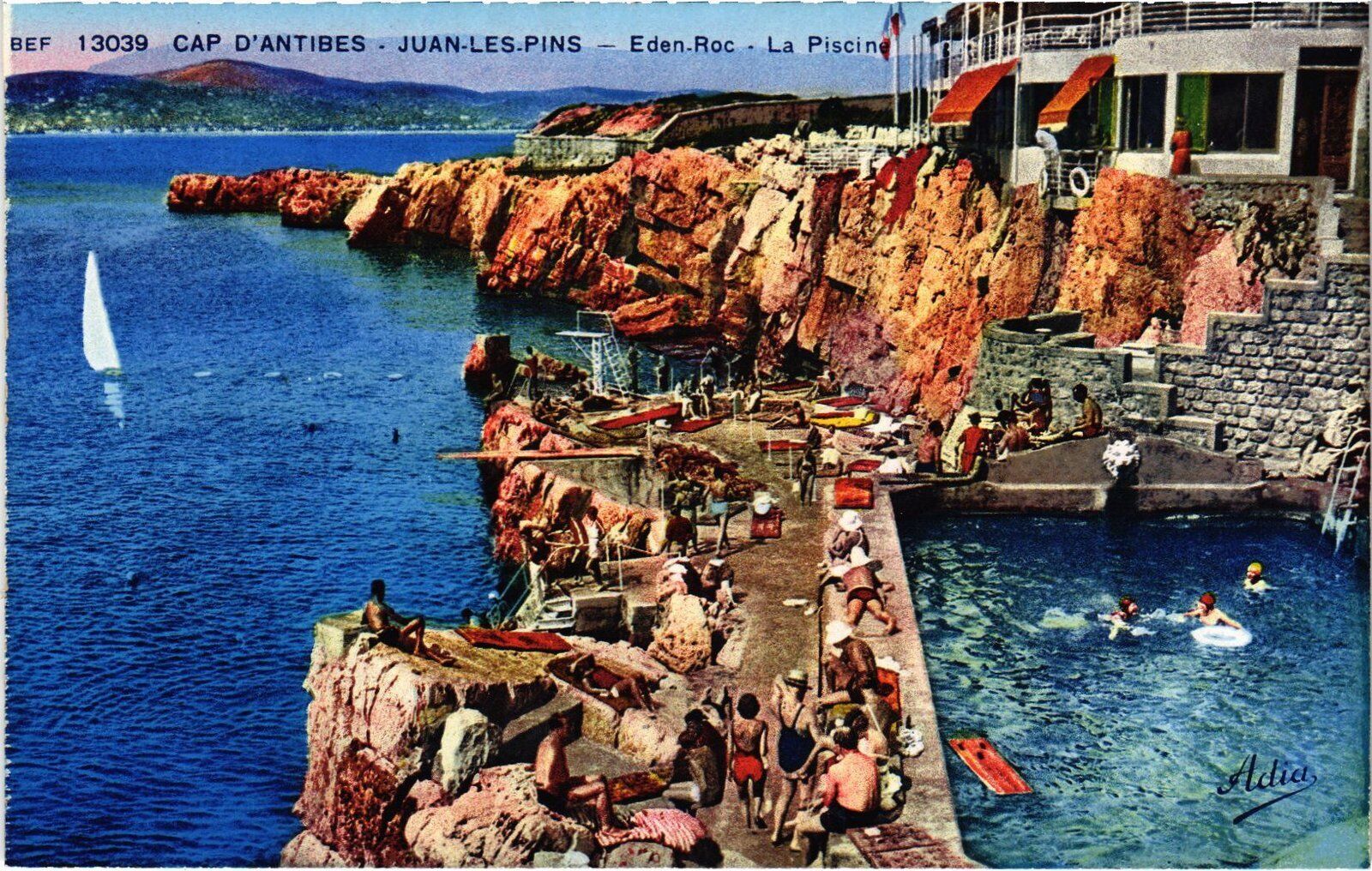 CPA Cap d\'Antibes Juan-les-Pins Eden-Roc La Piscine (1277482)