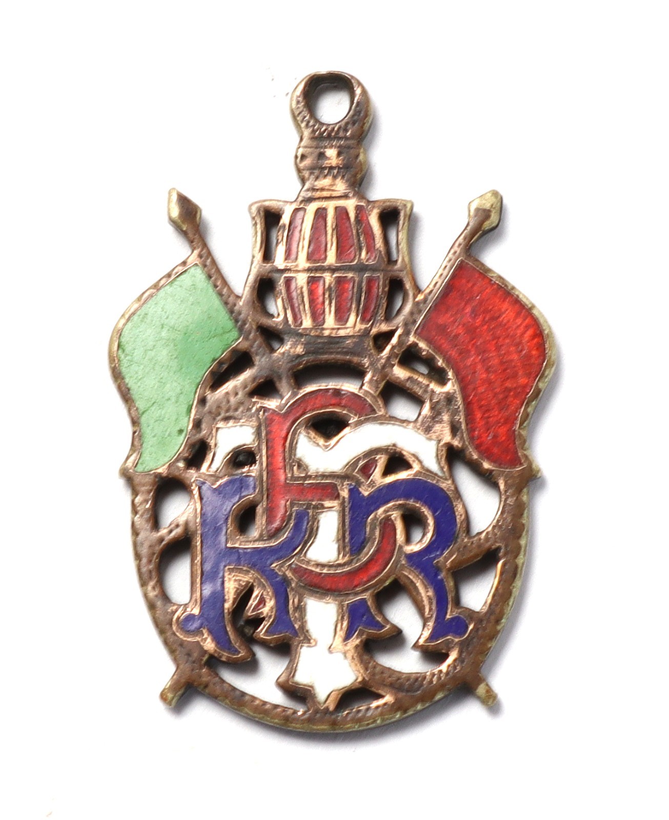 Early enamel Brotherhood of Railroad Trainmen Fob - Circa 1900's