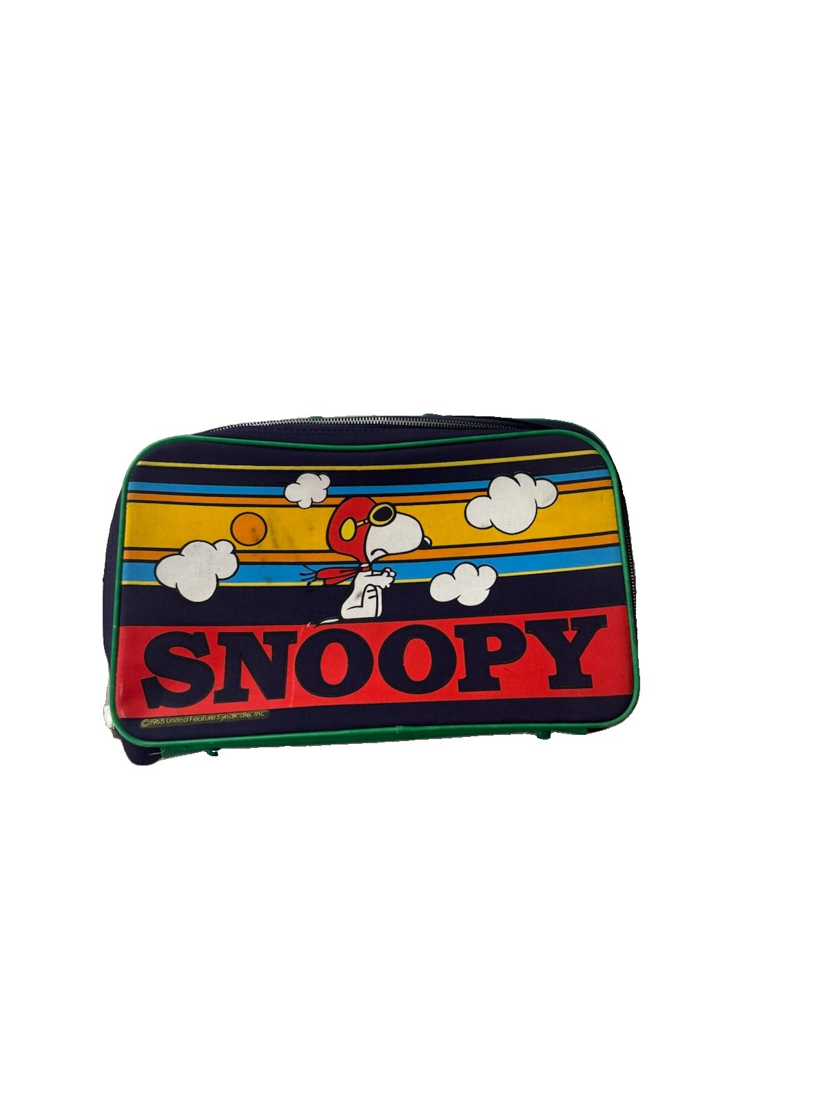 Vintage 1960s 1965 Snoopy Red Baron Children’s Travel Case