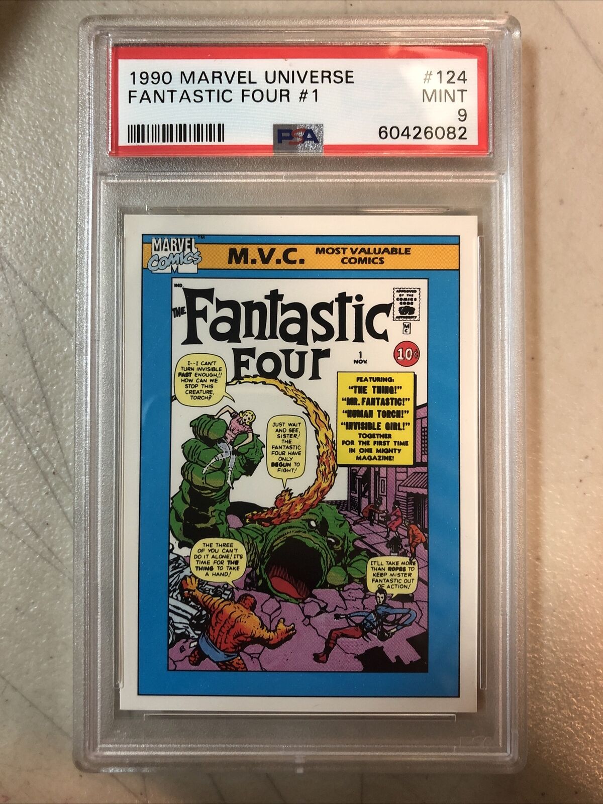 1990 Mavel Universe #124 Fantastic Four #1 26082 Mint 9