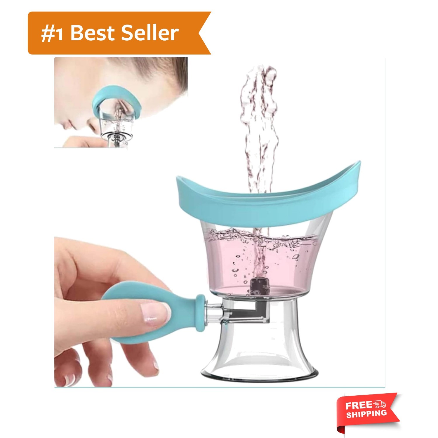 Eye Wash Cup, Eye Wash Bath Kit Eye Drop Guide/Wash Cup, Silicone Eye Cup for...