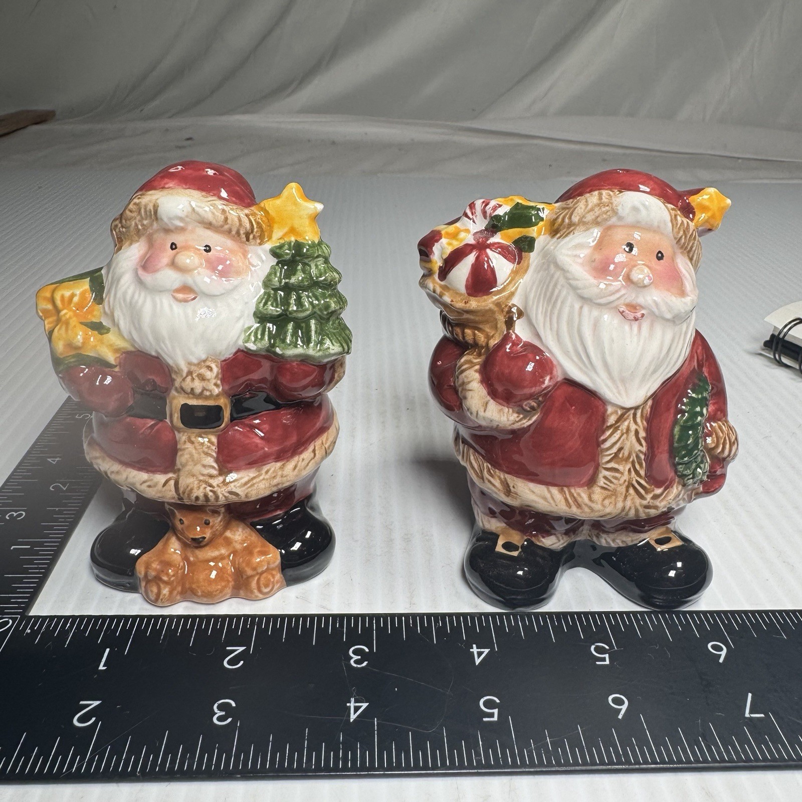 Ceramic Christmas Santa Salt and Pepper Shakers
