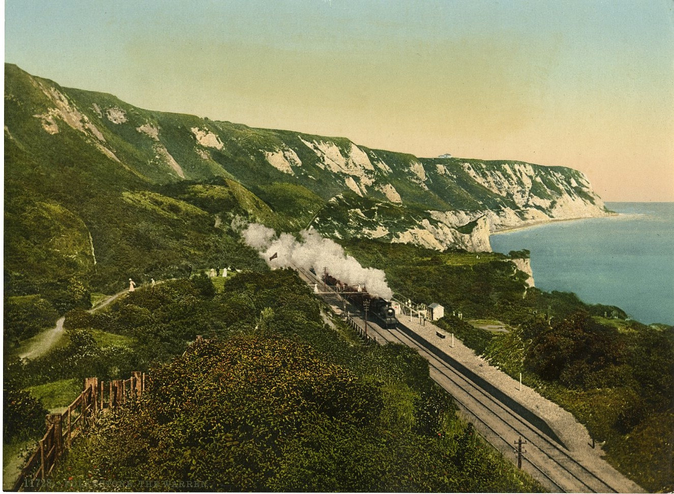 Vintage Photochromic, Photochromic, Vintage Phot Station Entering Train