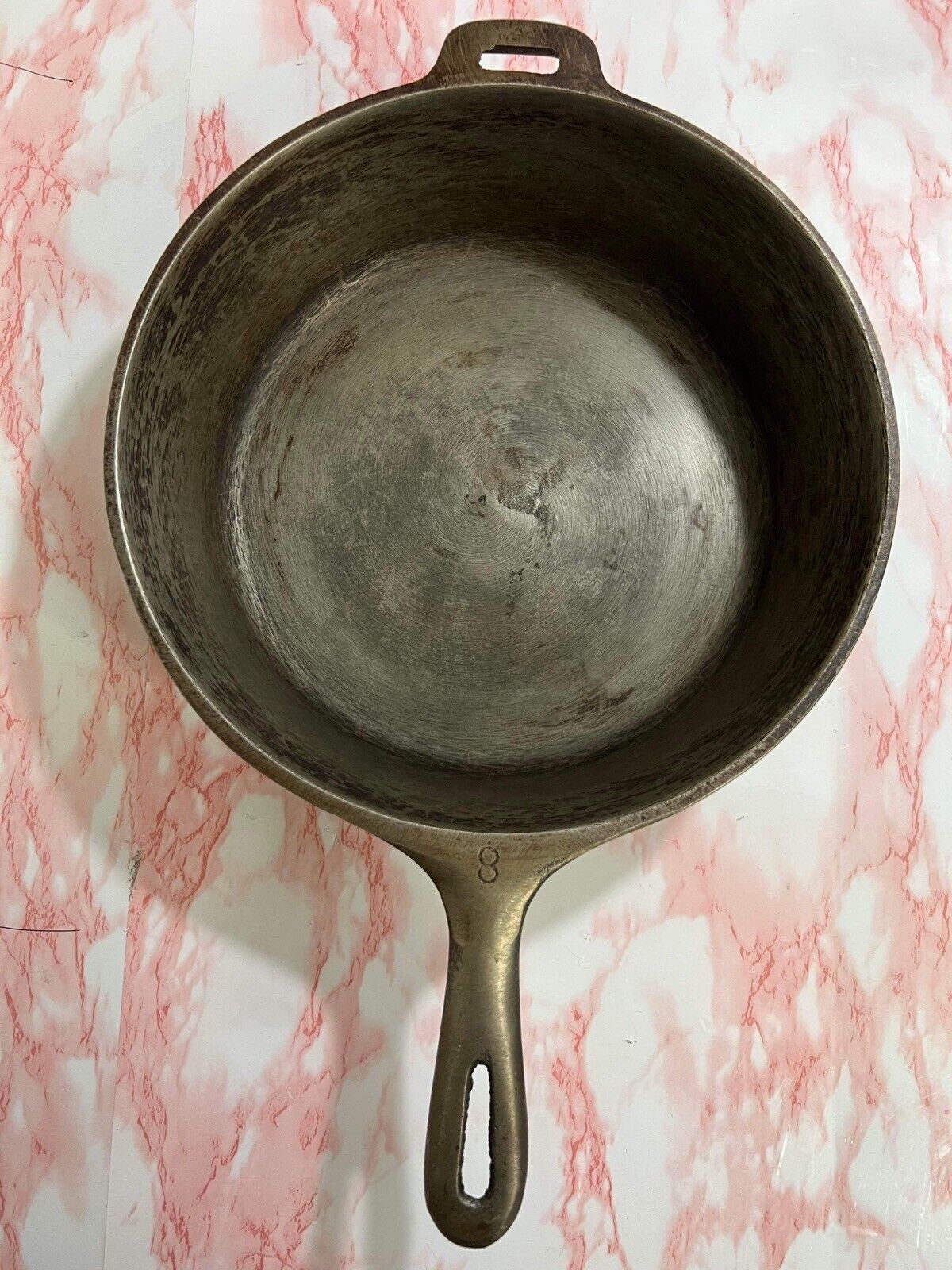 Vintage Griswold #8 Cast Iron 10 1/2” Chicken Fryer Deep Pan Skillet