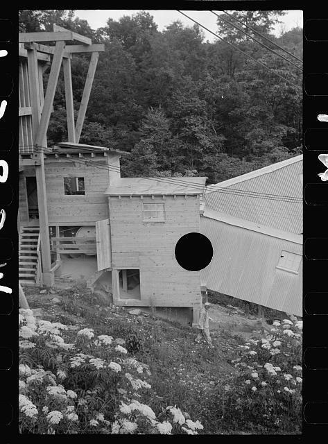 Abandoned Paper Mill in Cut-Over Hills,Thomas,Davis,West Virginia,WV,1939,3
