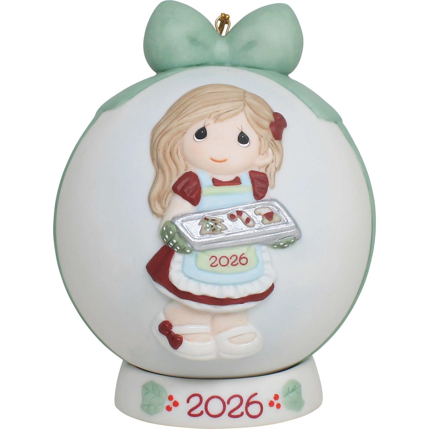 PRE-ORDER Baking Sweet Memories Dated 2026 Girl Ball Ornament By: Precious