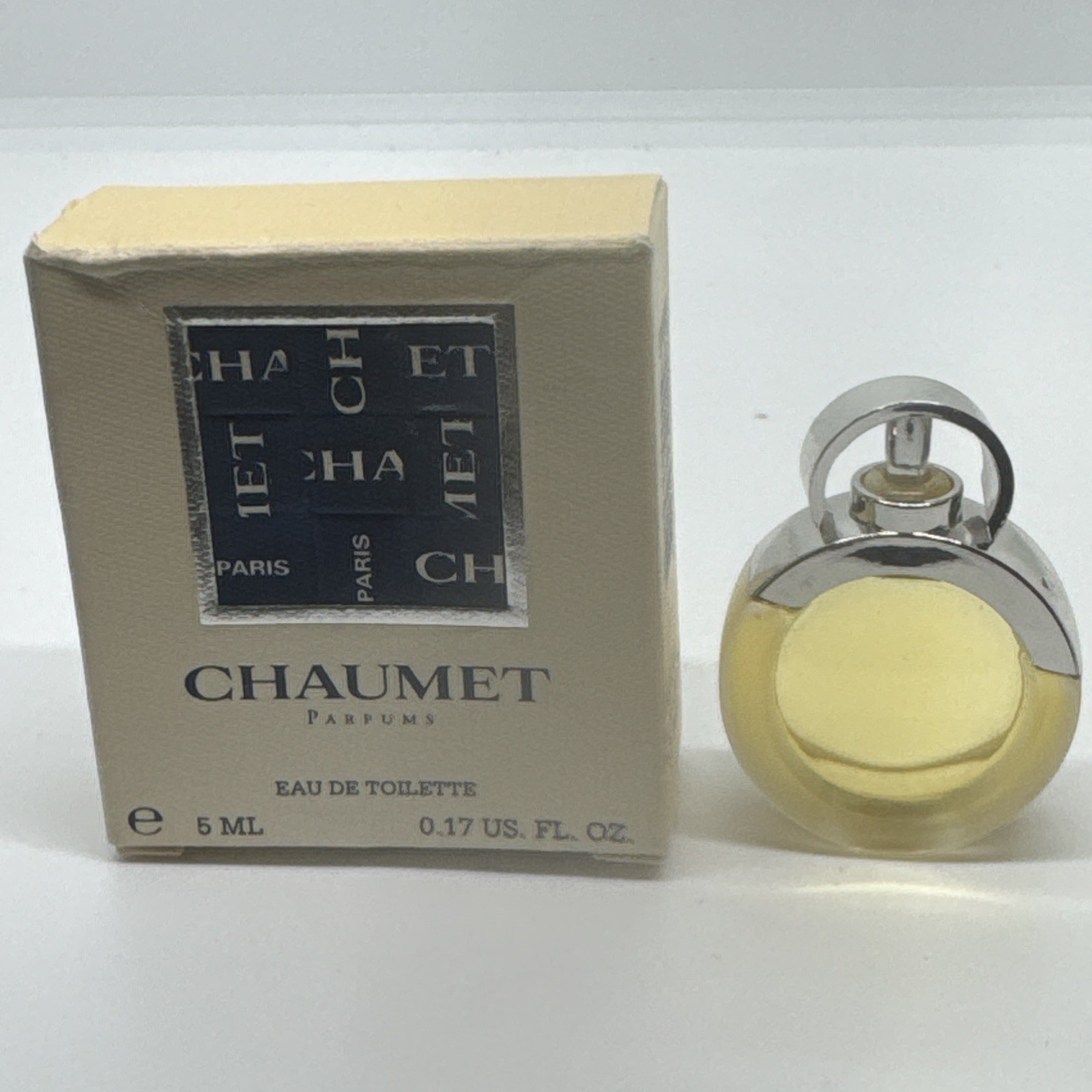 VTG Chaumet MINI parfums eau de toilette Mini splash 0.17oz 5ml Boxed FULL 1999 VTG Chaumet MINI parfums eau de toilette Mini splash 0.17oz 5ml Boxed FULL 1999