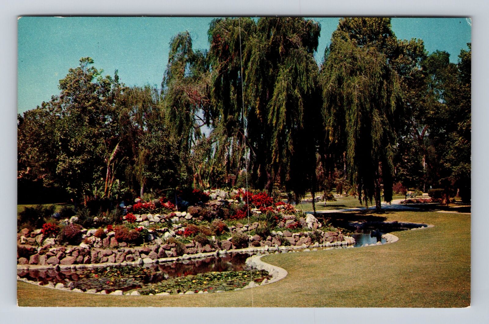 Anaheim CA- California, City Park, Antique, Vintage Souvenir Postcard
