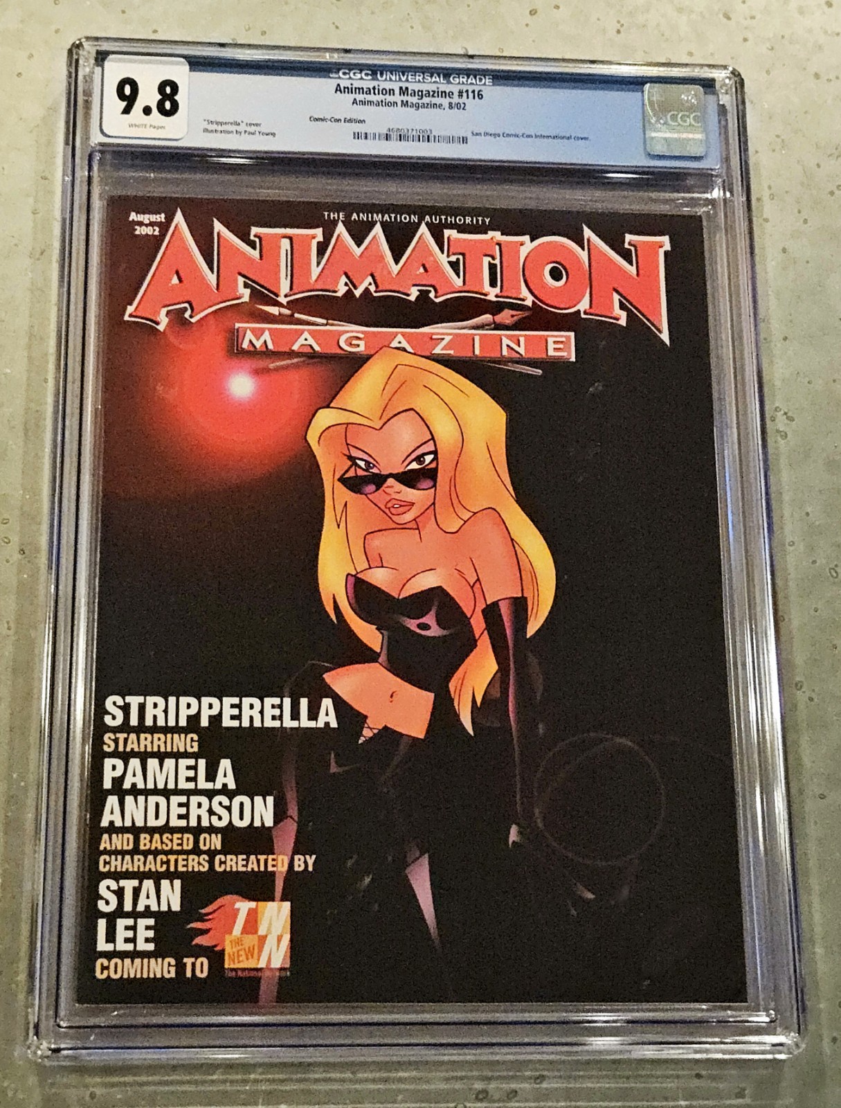 TOP POP💎Stripperella PAMELA ANDERSON- Animation Magazine 9/2002 - CGC 9.8
