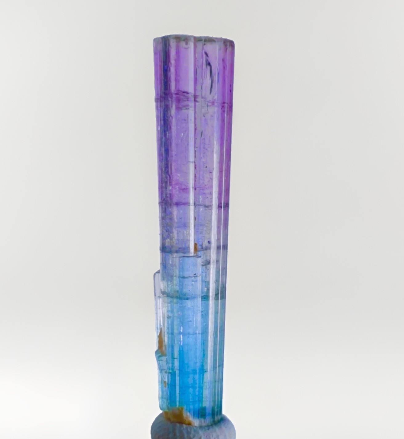 Madagascar Rare Purple Blue Translucent Tourmaline Crystal Raw Natural Specimen