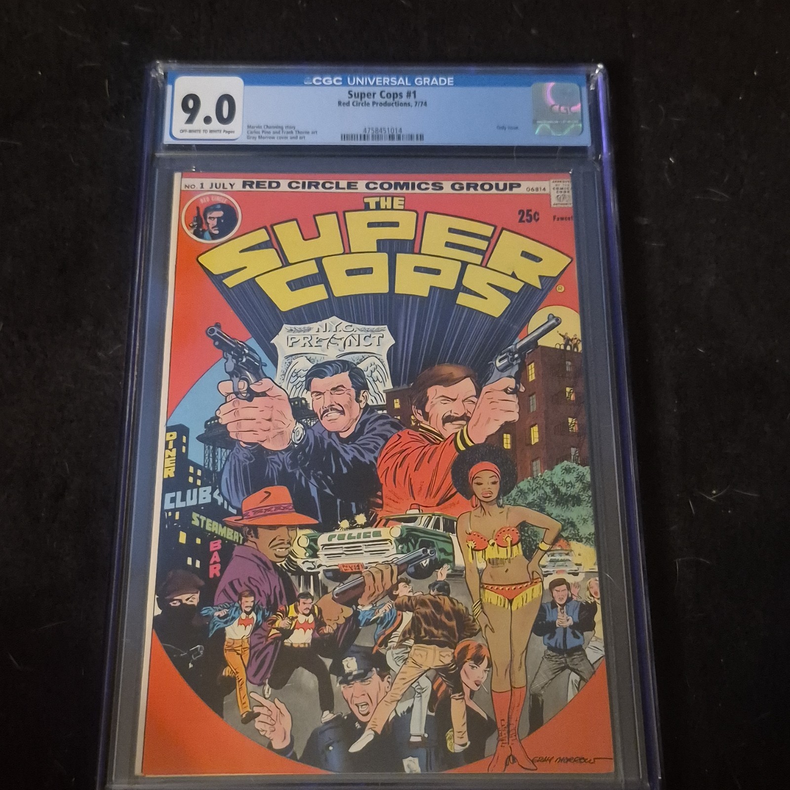 Red Circle Super Cops #1 9.0 (1974)   #4758451014 ( 1 of 26) graded worldwide