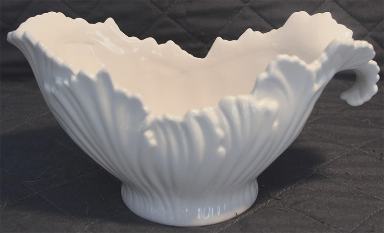 Lennox China  Vintage 75th Anniversary  White Ceramic Planter/Bowl/Serving Piece