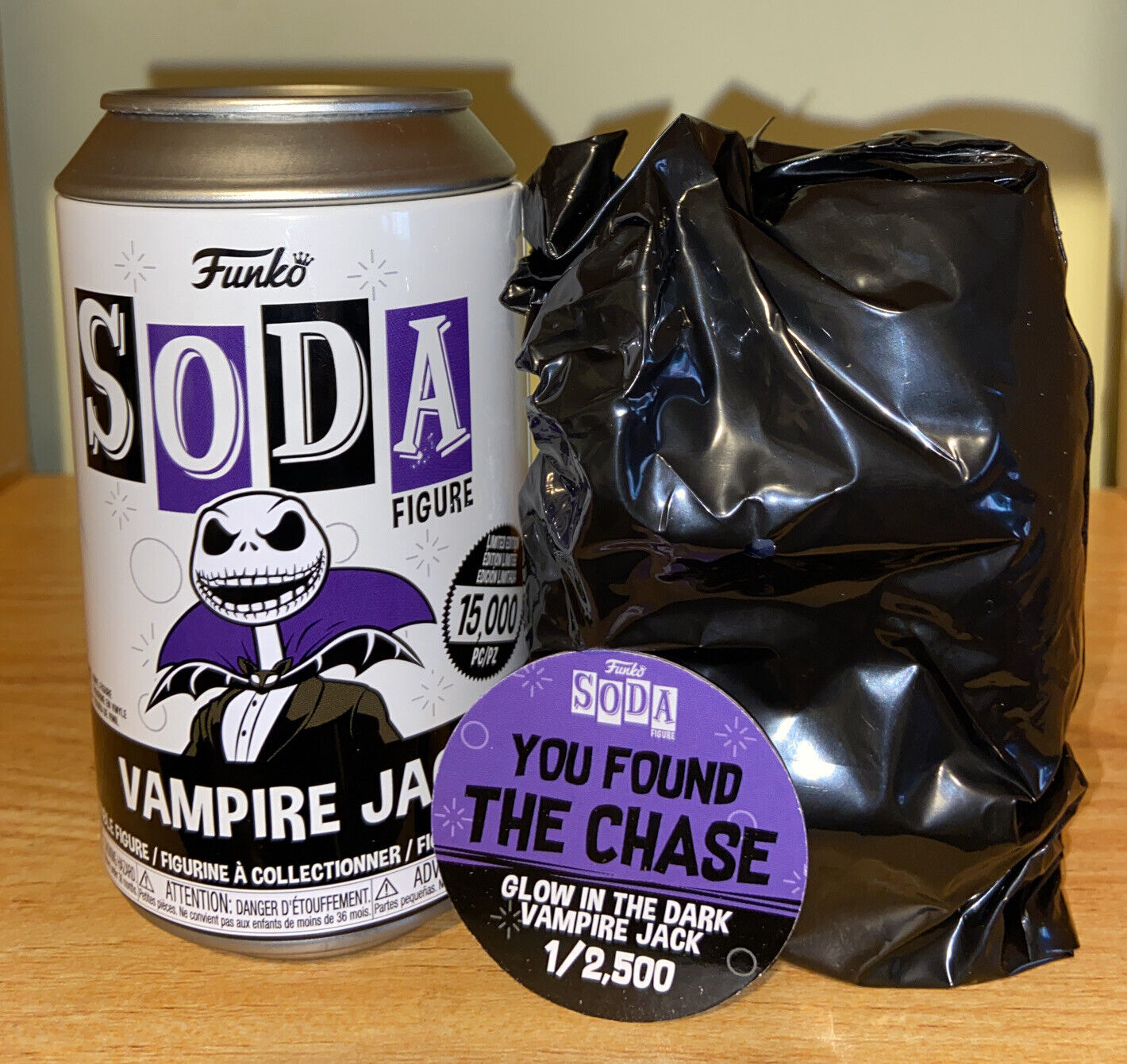 Funko Pop Soda Vampire Jack Skellington Chase LE 1/2500 Mint In Sealed Bag Rare