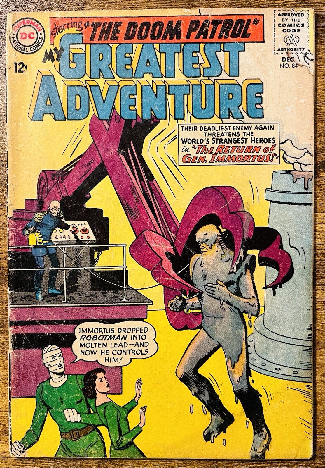 MY GREATEST ADVENTURE 84 DOOM PATROL ARNOLD DRAKE STORY DC COMICS 1963 VINTAGE
