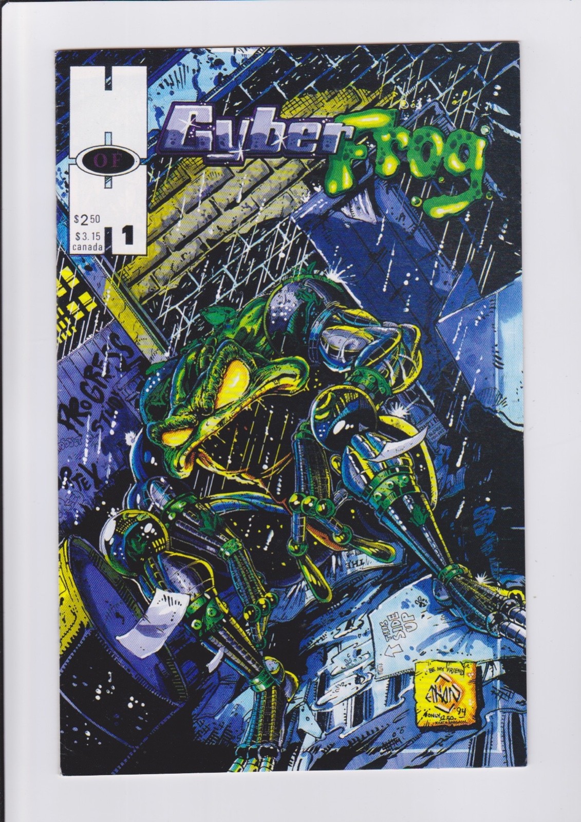 Cyberfrog #1, 1994 Hall Of Heroes/ Ethan Van Sciver, Rare 1st Print VF-