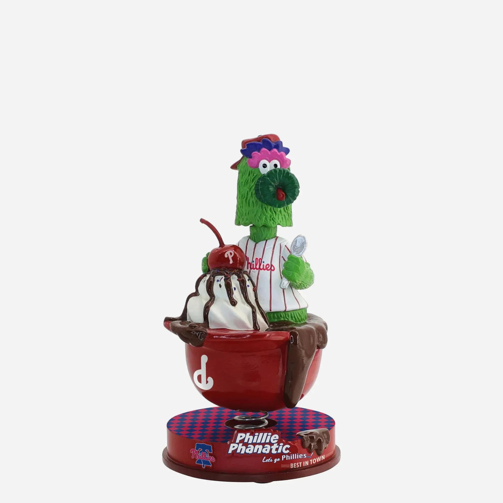 Phillie Phanatic Philadelphia Phillies Ice Cream Helmet Mini Bobblehead MLB Phillie Phanatic Philadelphia Phillies Ice Cream Helmet Mini Bobblehead MLB