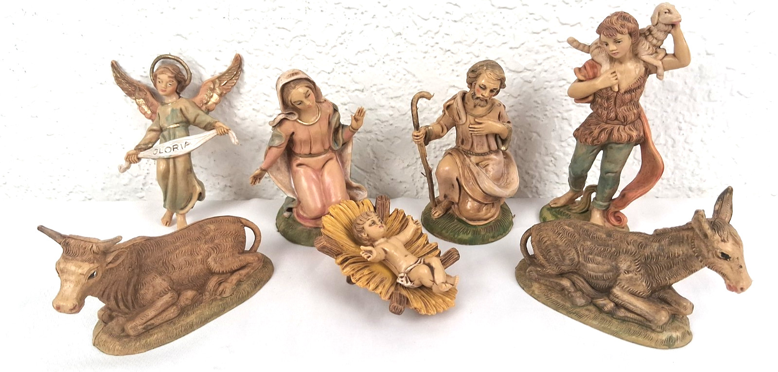 Vintage Fontanini Nativity Despose Italy 120 Series Figurines 8pc Set