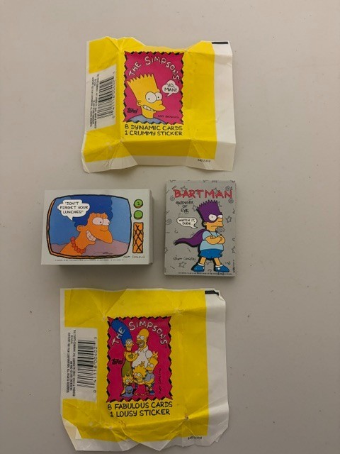 1990 Topps The Simpsons Complete Master Set 88 Cards + 22 Stickers Bartman #1
