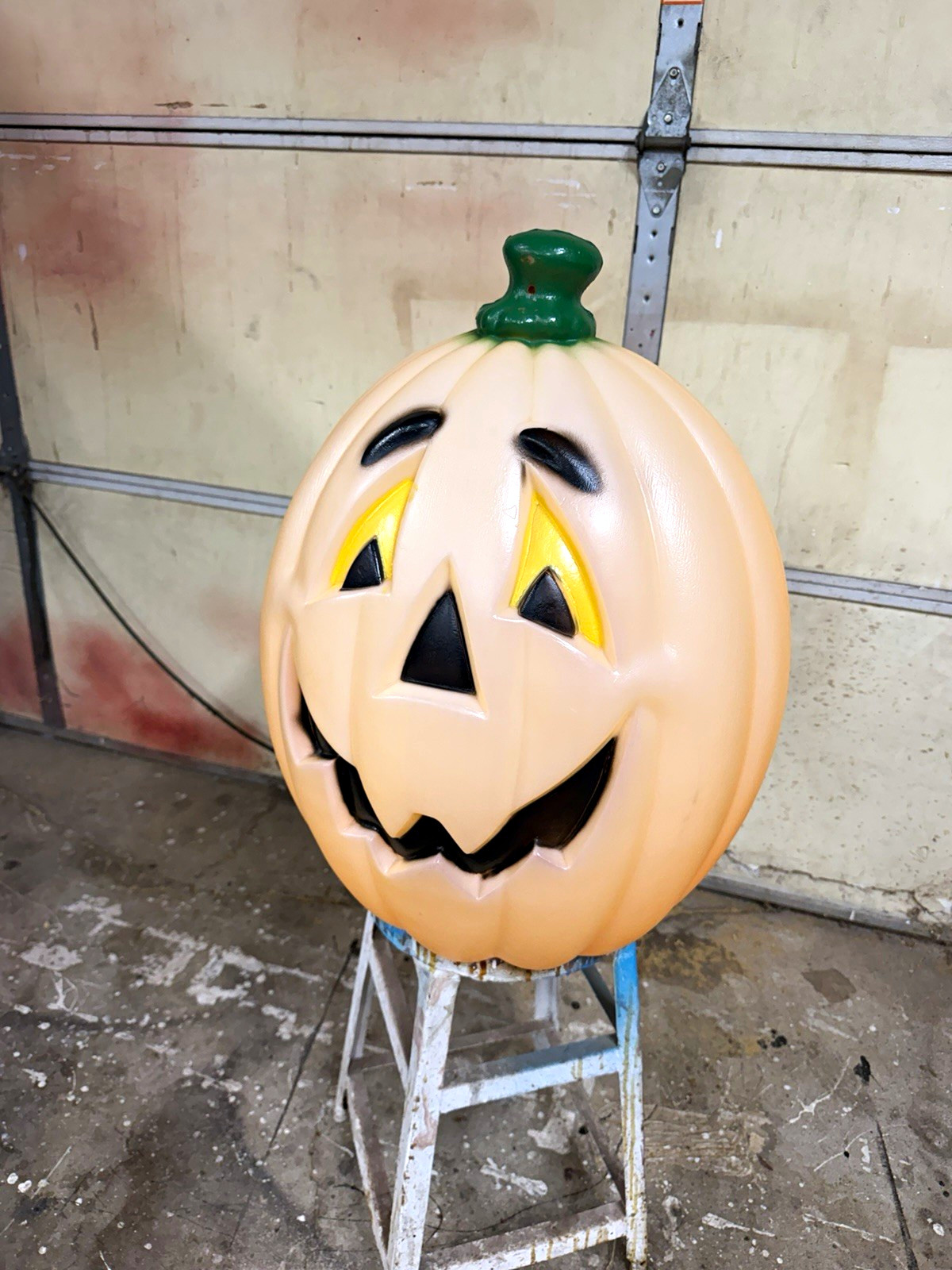 Vintage 24” General Foam Blow Mold Jack O Lantern Pumpkin Halloween Decor