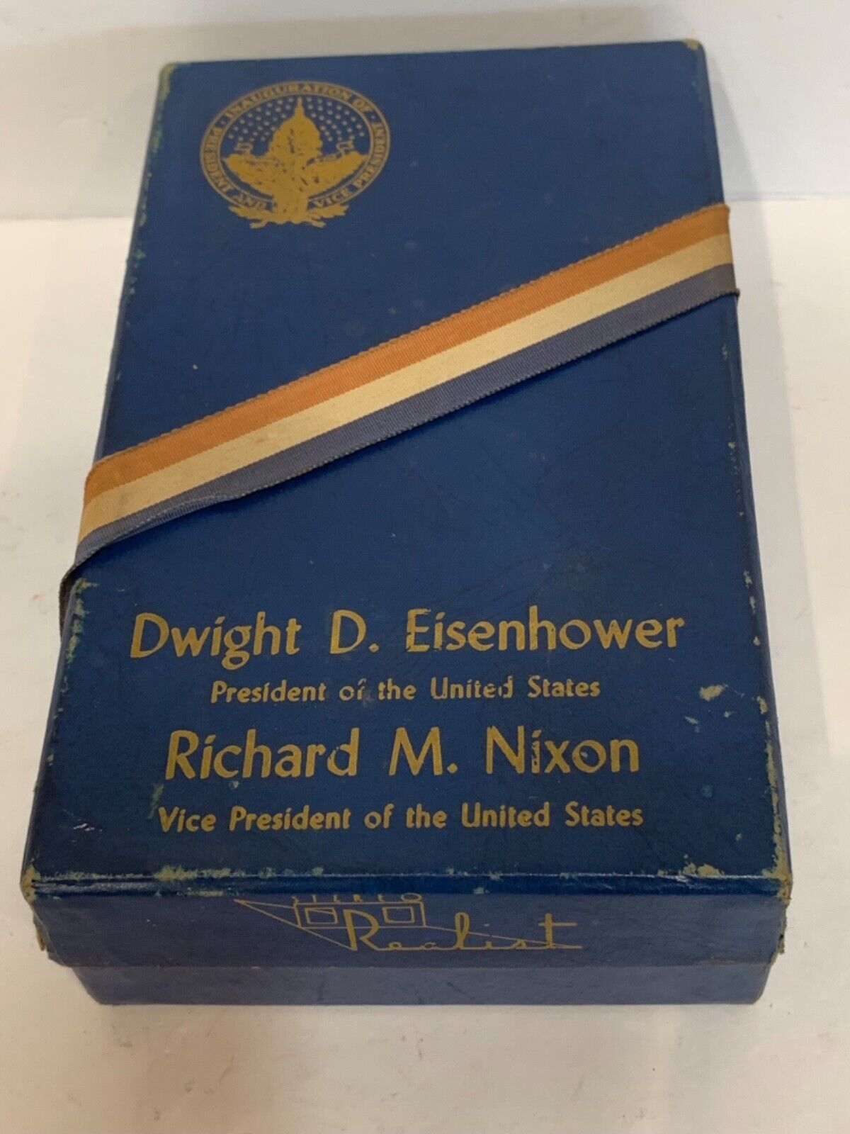 Eisenhower Nixon 1953 Presidential Inauguration boxed  25 Realist slides  viewer