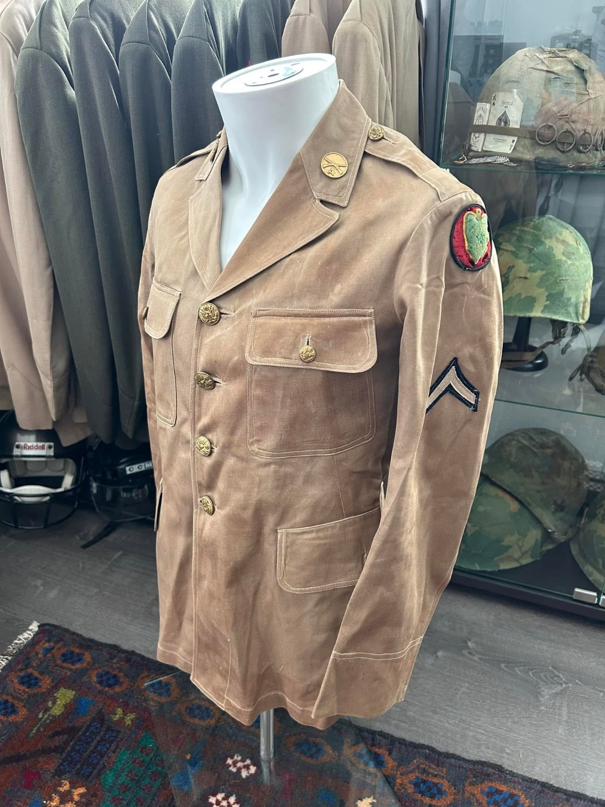 Pre WW2 WWII Hawaiian Division Khaki Tropical Uniform Jacket Pearl Harbor Pre WW2 WWII Hawaiian Division Khaki Tropical Uniform Jacket Pearl Harbor