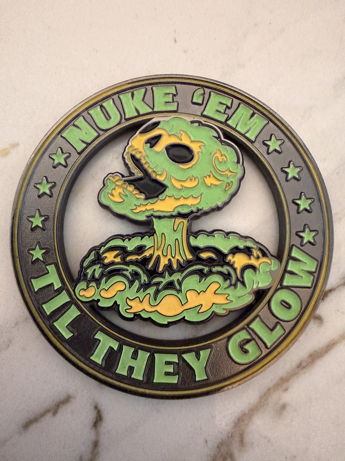Nuke Em’ Pantex Nuclear Weapons Challenge Coin Limited Edition Glow in the Dark 
