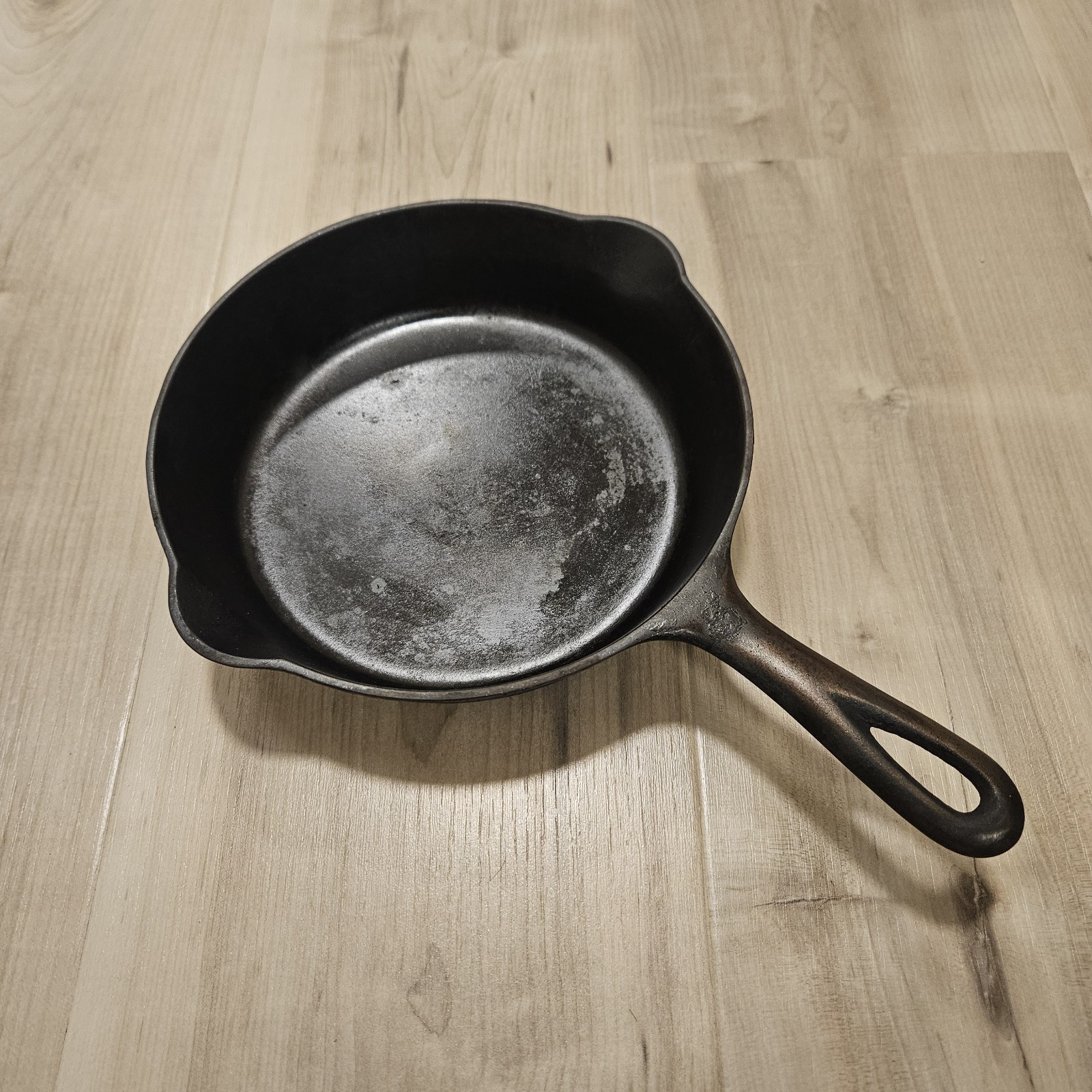 Griswold Cast Iron Skillet No. 5 Large Block Logo 724A Reseasoned USA