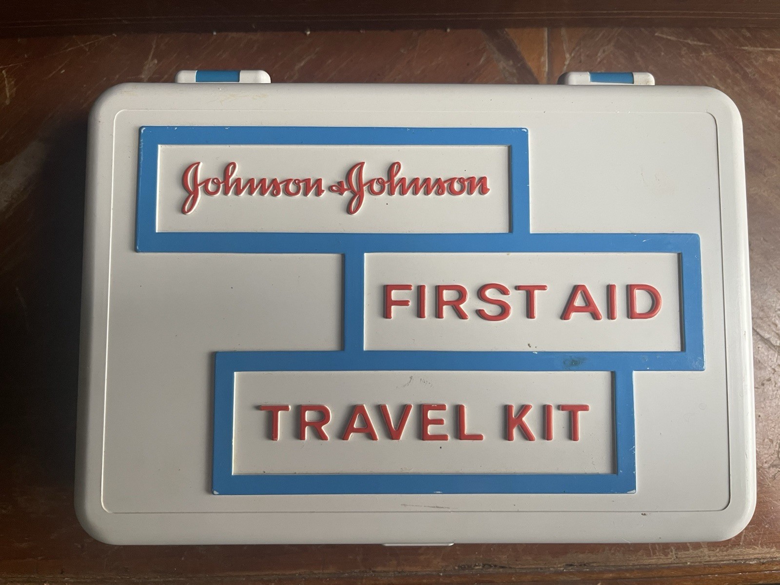 Vintage Johnson & Johnson First Aid Travel Kit 1960s Almost Complete