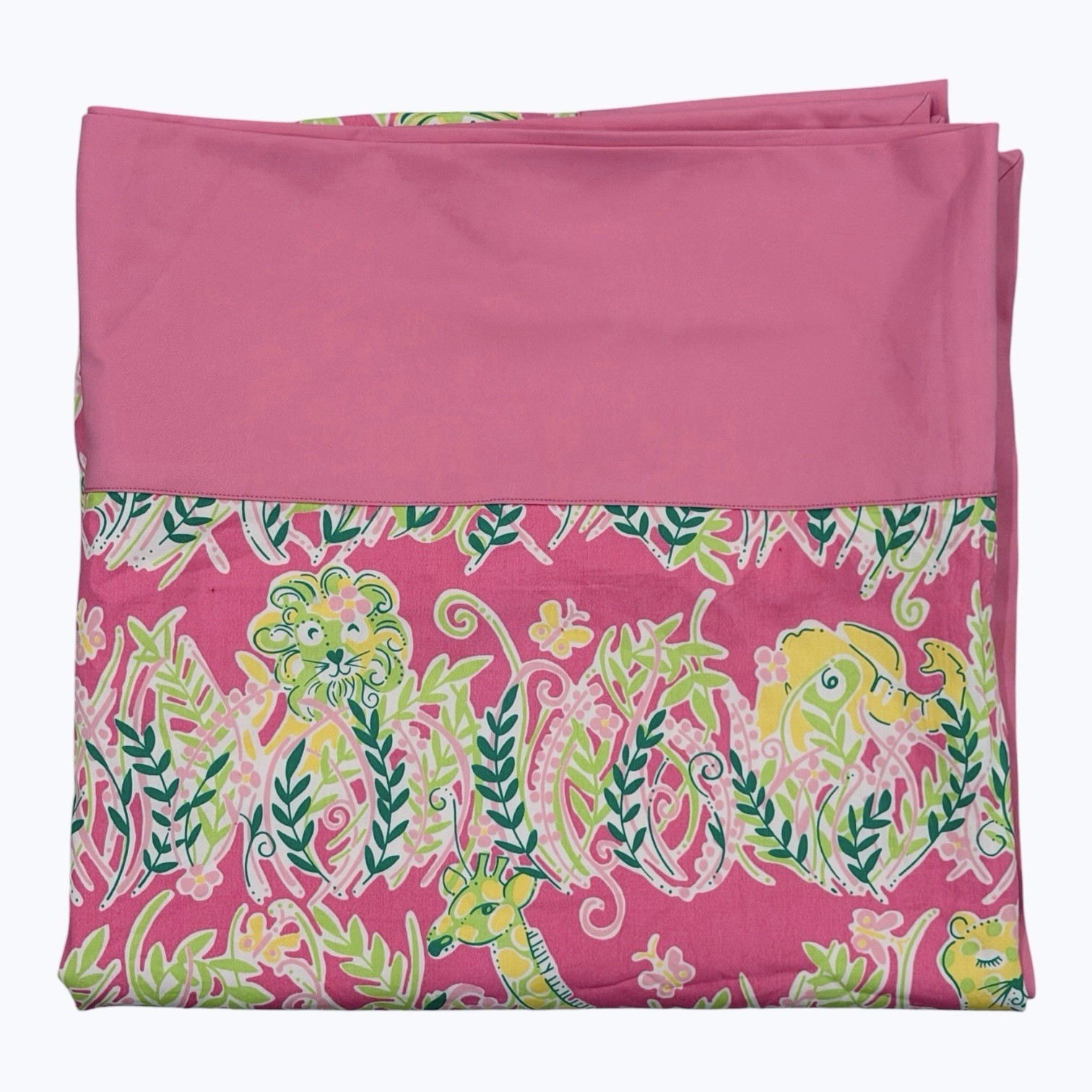 Rare Vintage Lilly Pulitzer Millionaires Row Jungle Square Tablecloth 53”x 53”