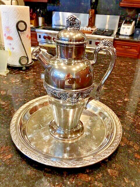 VTG./Antique Pilgrim by Friedman Cocktail Shaker with Ornate Grape Design