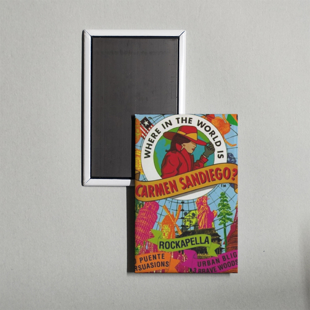 Where in the World Is Carmen Sandiego Mini TV Show Poster Fridge Locker Magnet