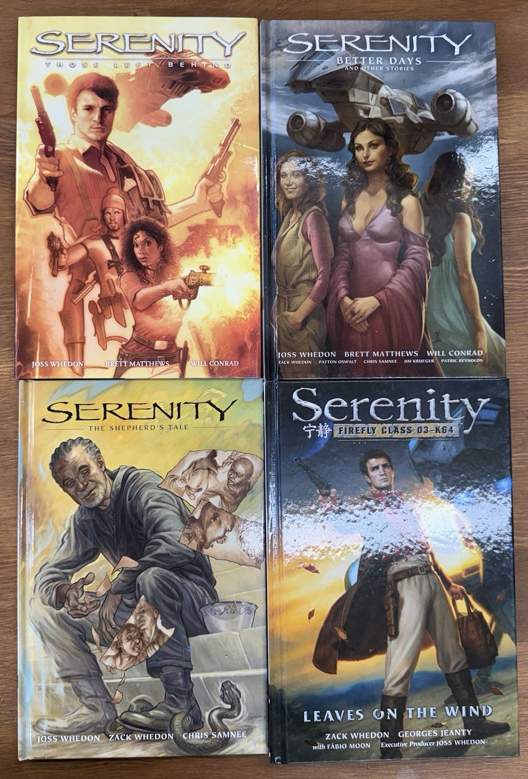 Serenity/Firefly Graphic Novels Volumes 1-4 Hardcover Joss Whedon Dark Horse