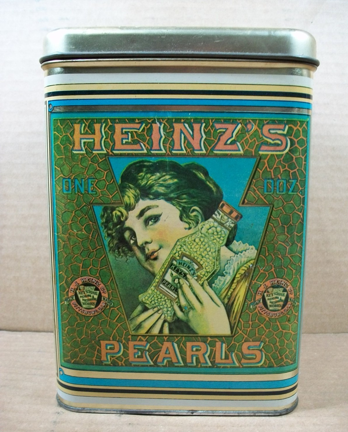 Vintage Heinz\'s Pearls Collector Tin ~ Cheinco