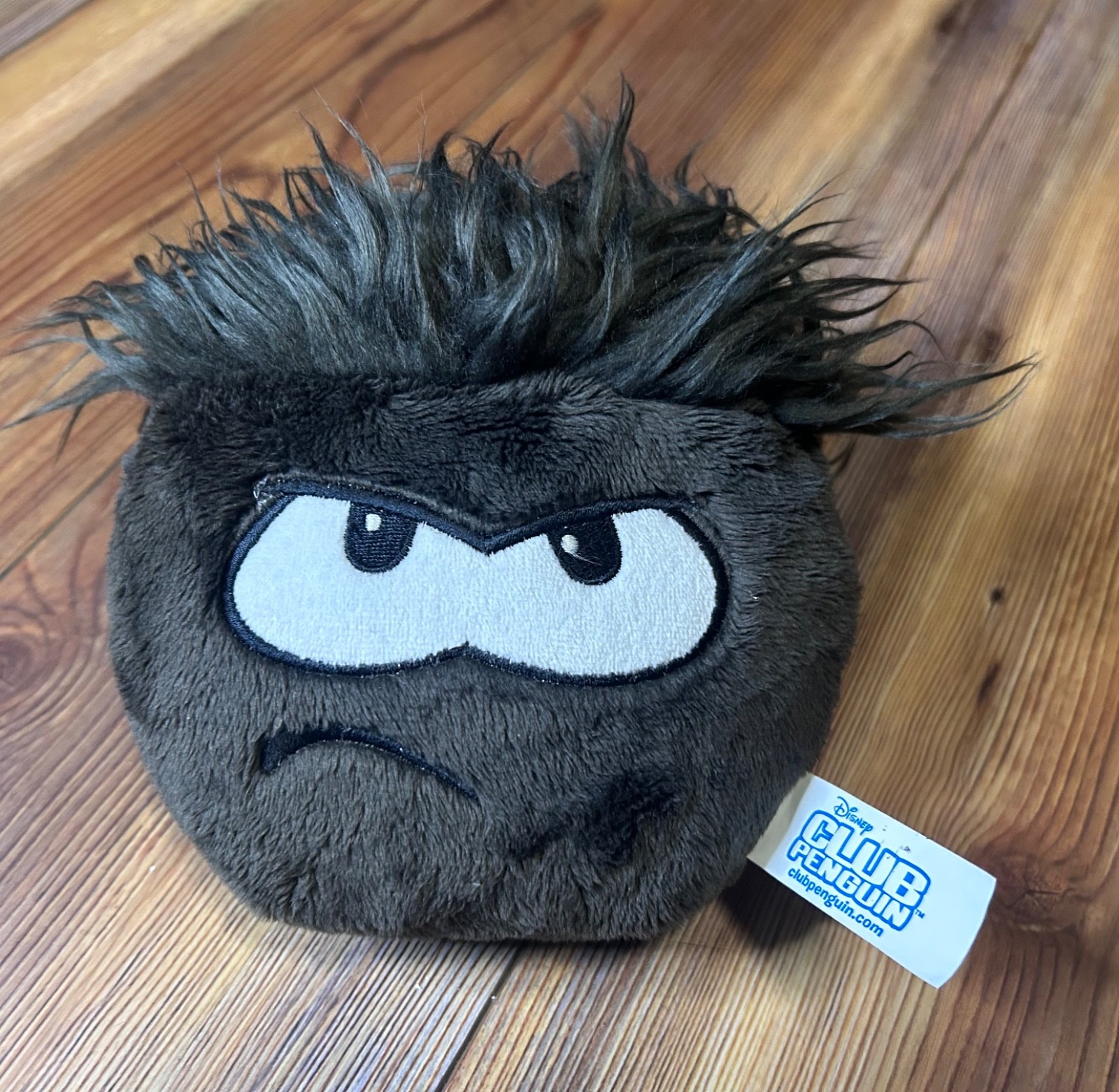 Rare Vintage Disney Club Penguin Black Puffle Plush Figure Jakks Pacific