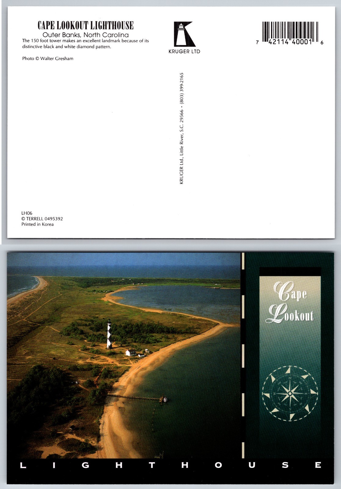 Continental Cape Lookout Lighthouse Postcard