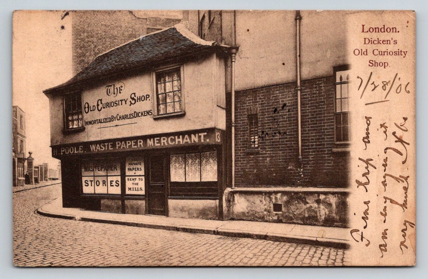 1906  Charles Dickens' Old Curiosity Shop  London   England    Postcard