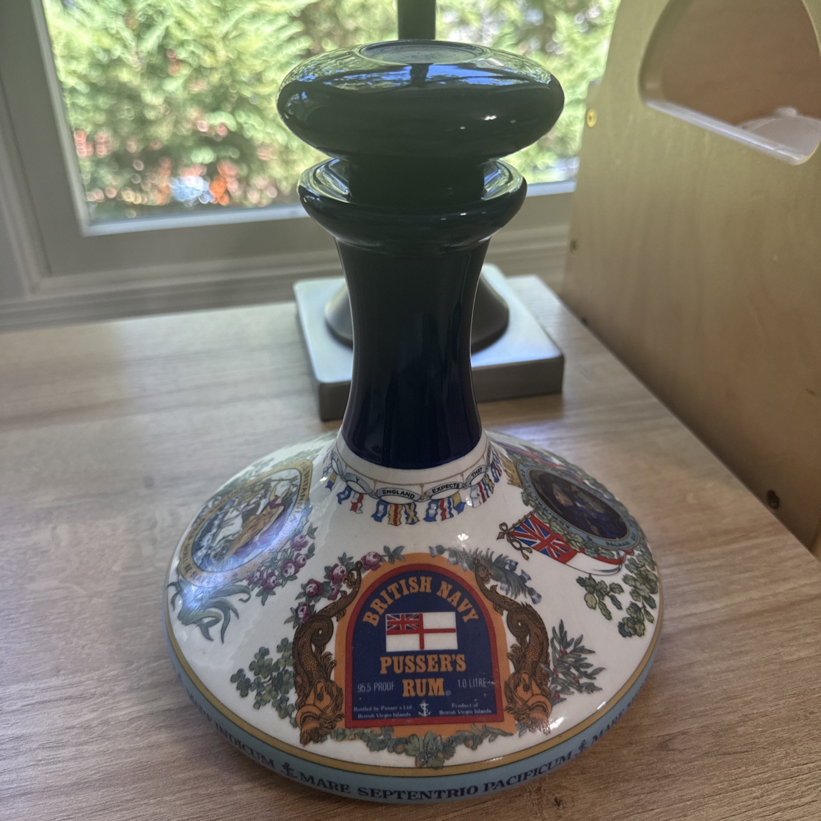 Admiral Lord Nelson British Navy Pusser's Rum HMS Victory Ship 9” Decanter