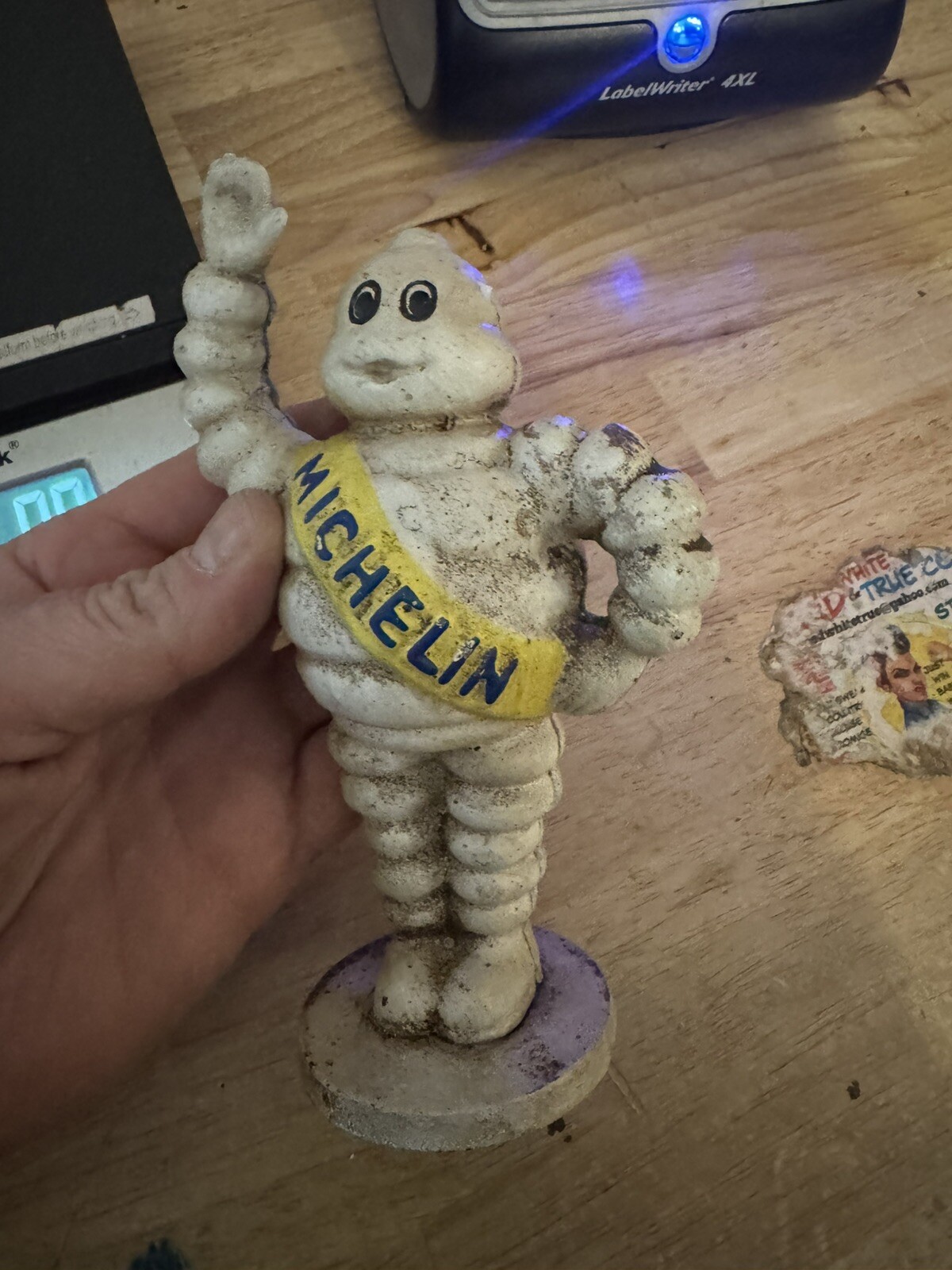 Michelin Tire Man Piggy Bank Car Truck Auto Cast Iron Goodyear Collector METAL