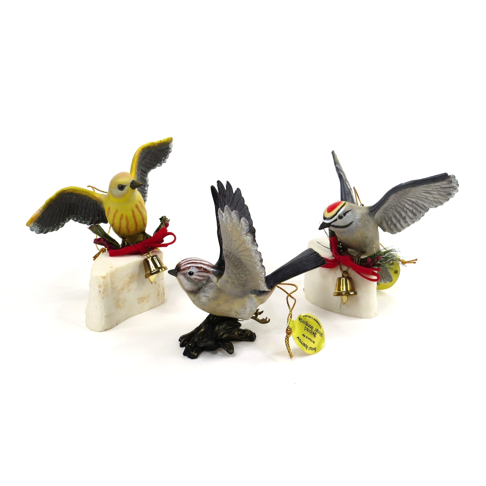 Bradford Editions Beloved Winter Songbirds Christmas Tree Ornaments 4th Issue