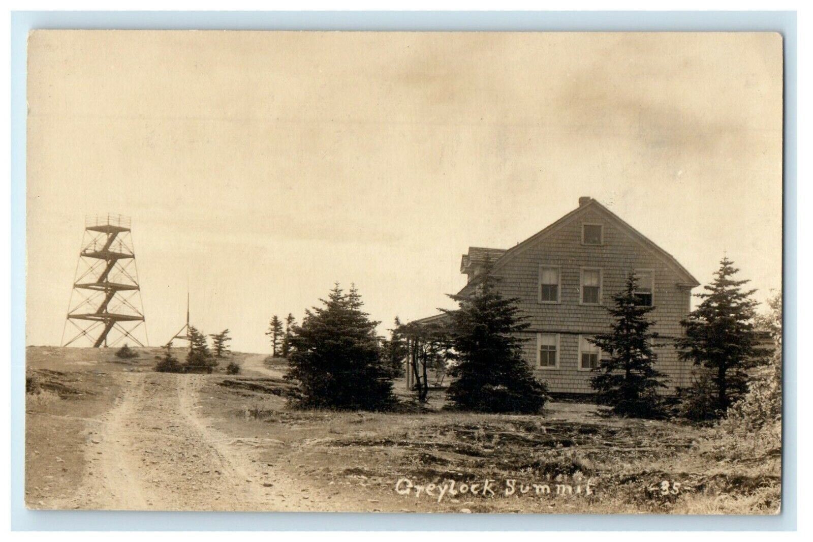 c1910\'s Mt. Greylock Summit Massachusetts MA RPPC Photo Postcard