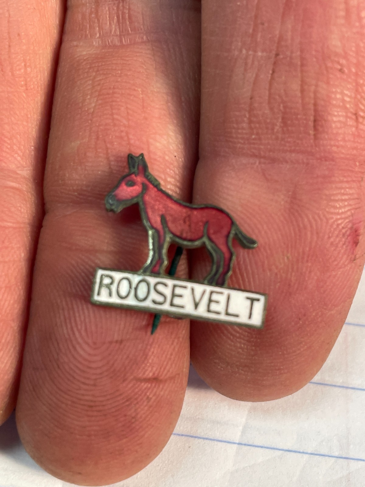 1930\'s Roosevelt Metal Political Pin