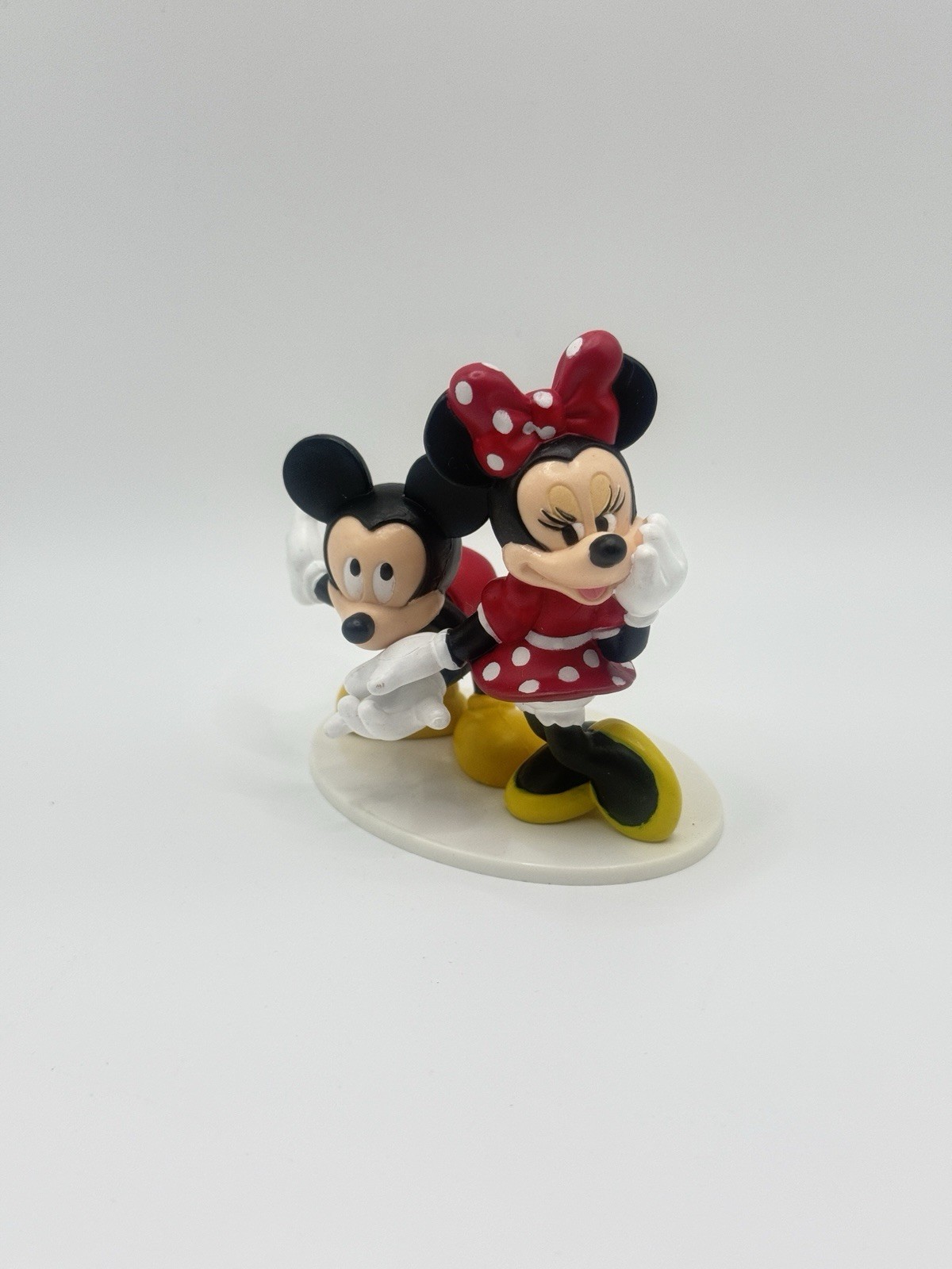 Vintage 80's Disney DecoPac Cake Topper Figurine Mickey & Minnie Mouse Nice