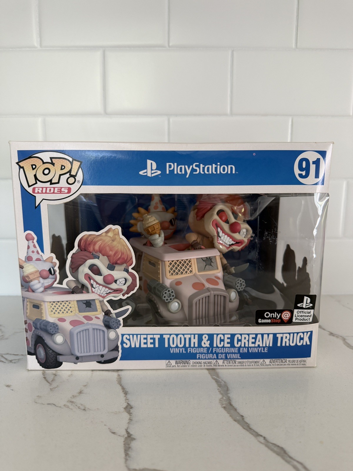 Funko Pop Rides: Twisted Metal Sweet Tooth and Ice Cream Truck Playstation Toy
