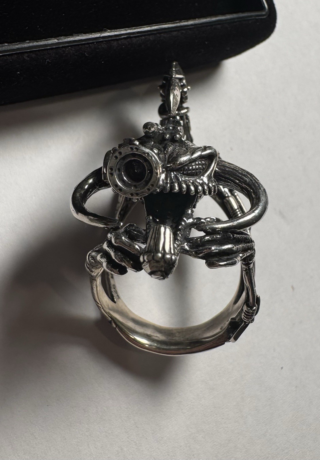 SPAWN Cyber Violator Ring .925 Sterling Silver Size 10 ~ 30 grams SPAWN Cyber Violator Ring .925 Sterling Silver Size 10 ~ 30 grams