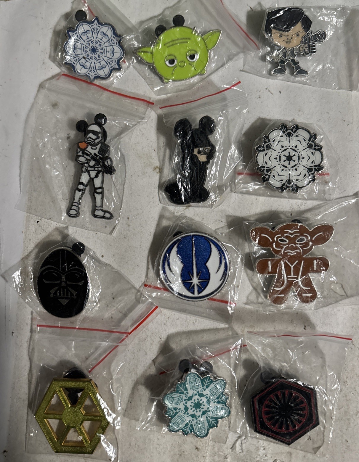 Disney Star Wars Only Pins lot of 12