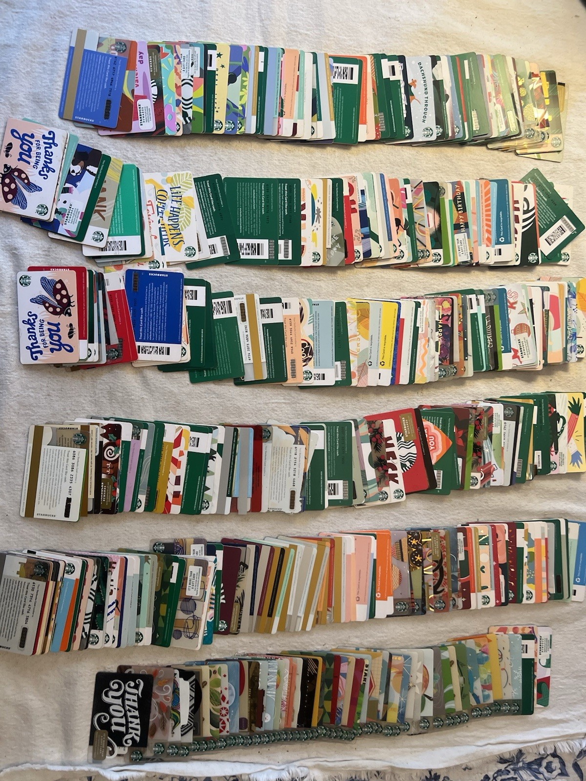 Massive 300+ Starbucks Gift card Collection