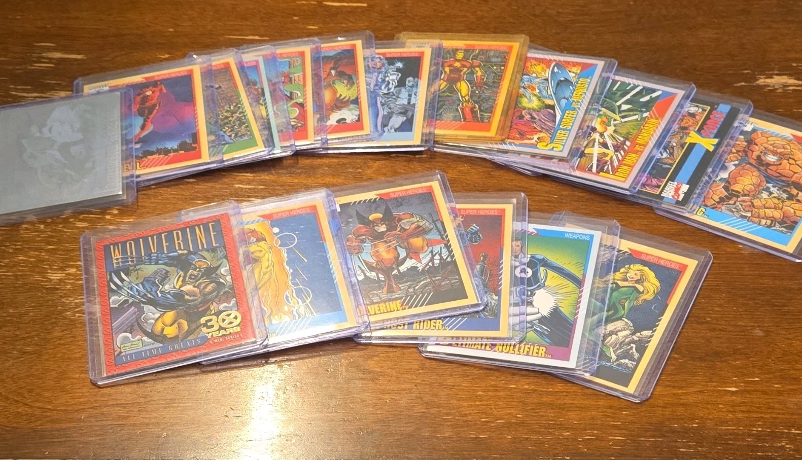 1991 Marvel Cards.Lot of 20 (Near Mint). Wolverine, Iron Man, Dare Devil & More.