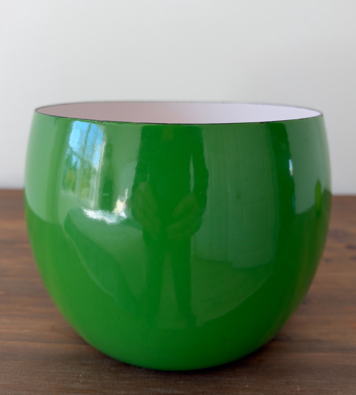 DANSK DESIGNS FRANCE IHQ Green Enamel on Steel Bowl 8