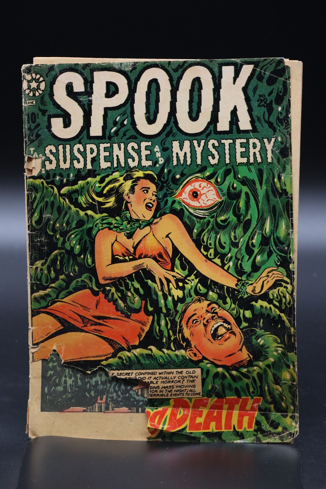 Spook (1954) #28 L.B. Cole Cover Creeping Death Floating Eye Cover Star Pub Fair