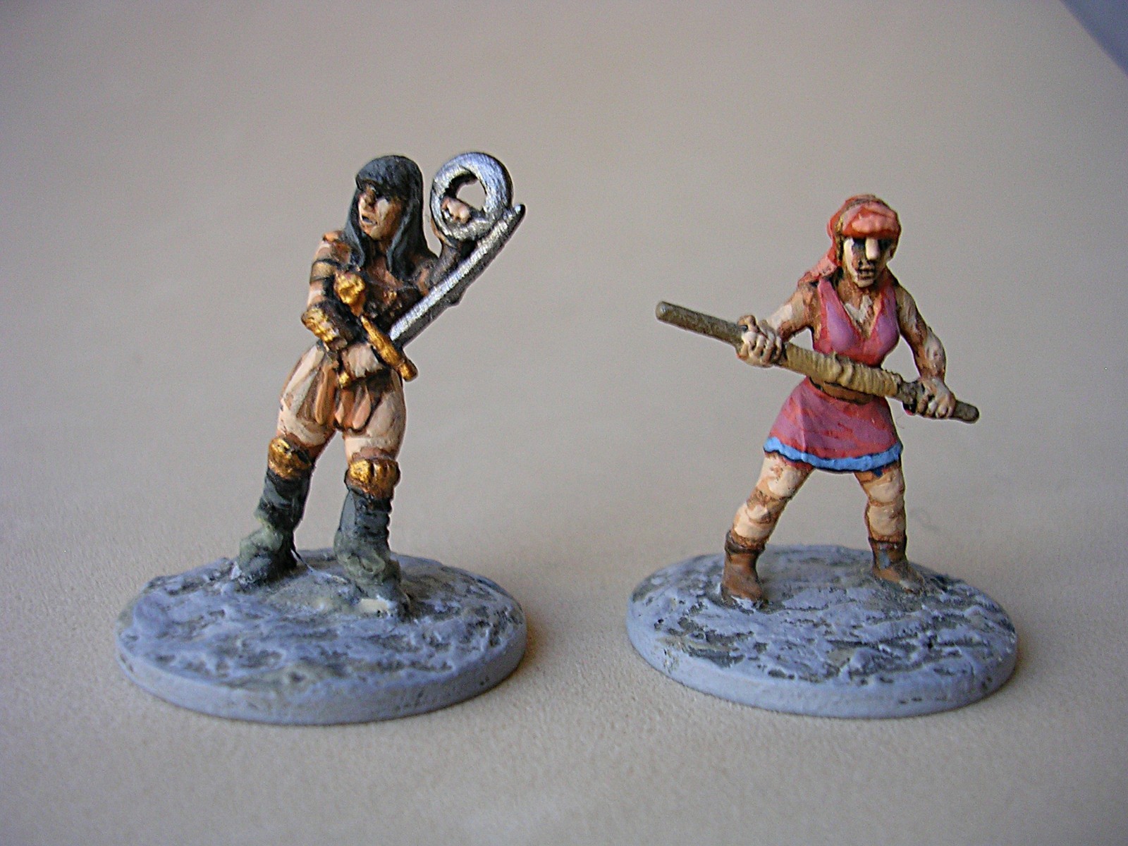Xena  Warrior Princess  Miniature  28mm  painted figures  -   Rare Opportunity
